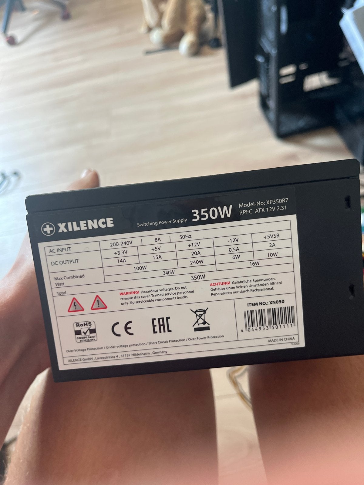 Xilence XP350R7 350W PC Voeding - ATX 12V 2.31, Ophalen, Gebruikt