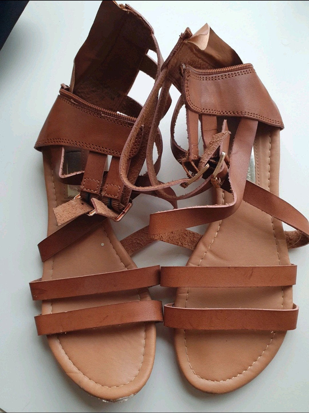 Sandalen mt 38 🤎, Bruin, Zo goed als nieuw, Sandalen of Muiltjes, Ophalen of Verzenden