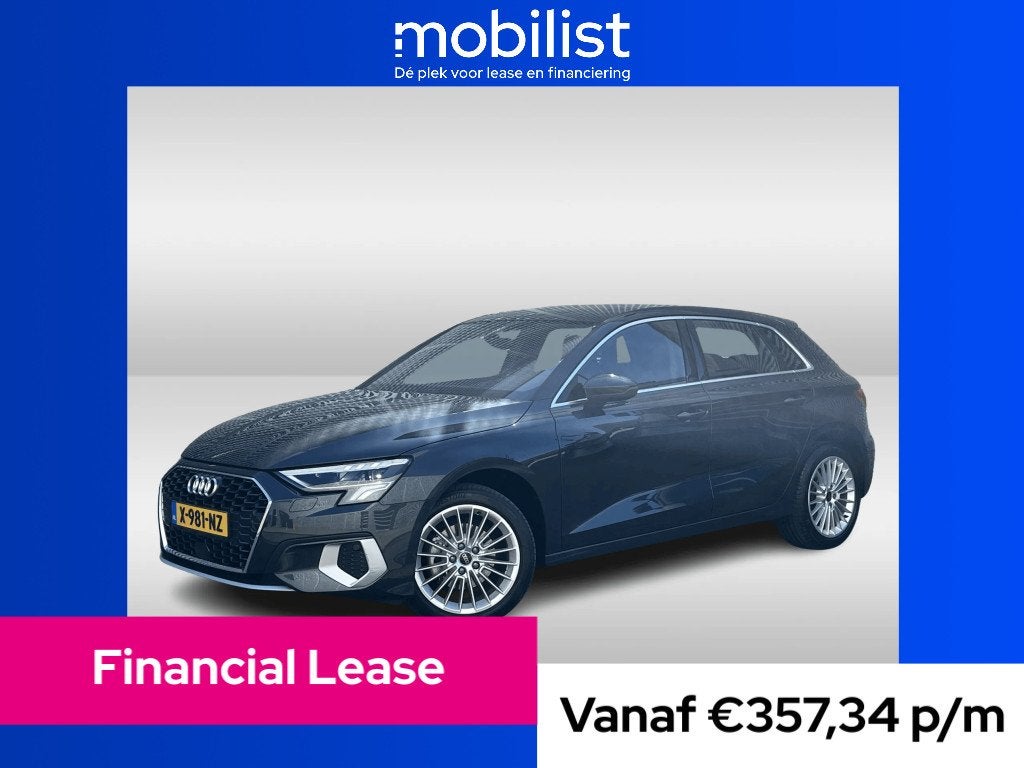 Audi A3 Sportback 30 TFSI Advanced edition (bj 2023), Gebruikt, Automatische klimaatregeling, Origineel Nederlands, Bedrijf