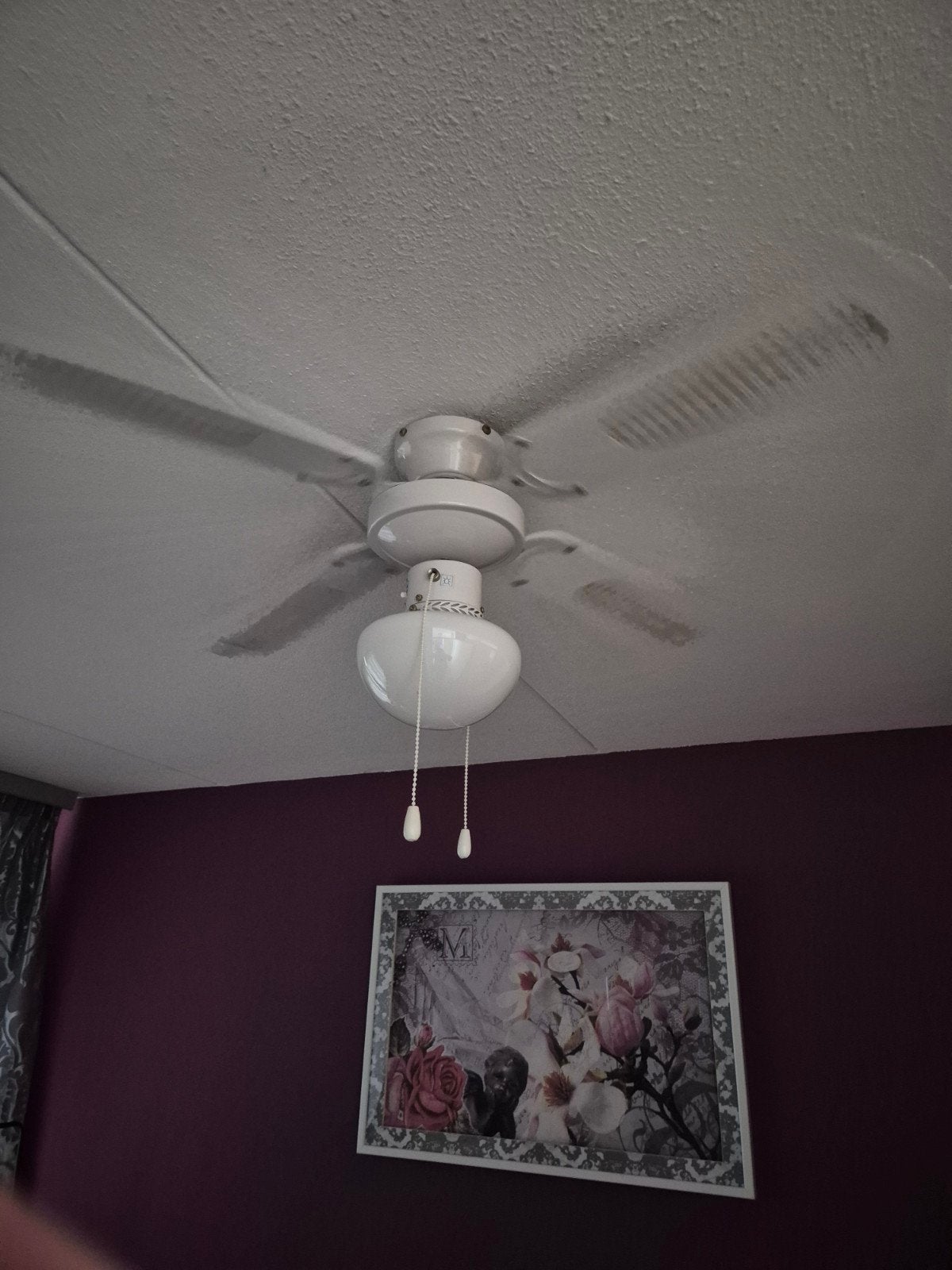 plafond ventilator met lamp, Ophalen