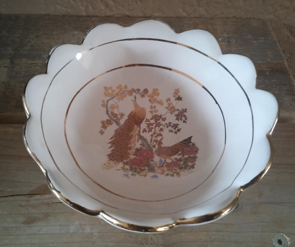 Grieks Schaal Goud Kleurig Pauw, Antiek en Kunst, Ophalen of Verzenden