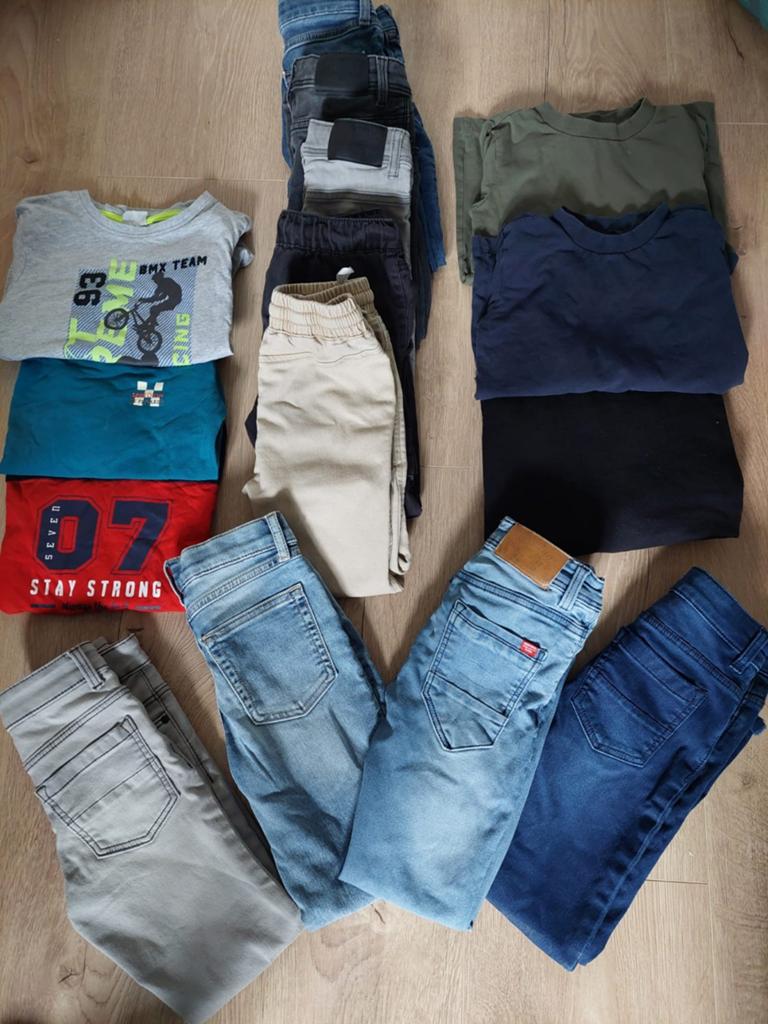 Kledingpakket jongens Mt 122/128/134 - zeer goede staat, Ophalen of Verzenden, Zo goed als nieuw