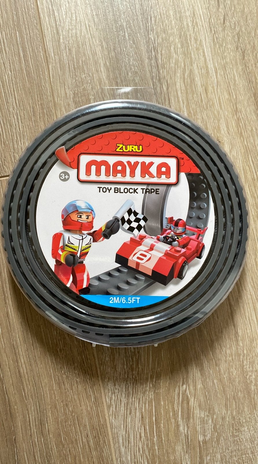 ZURU MAYKA lego tape - Grijs, 2 meter, Overige thema's, Lego, Overige typen, Nieuw