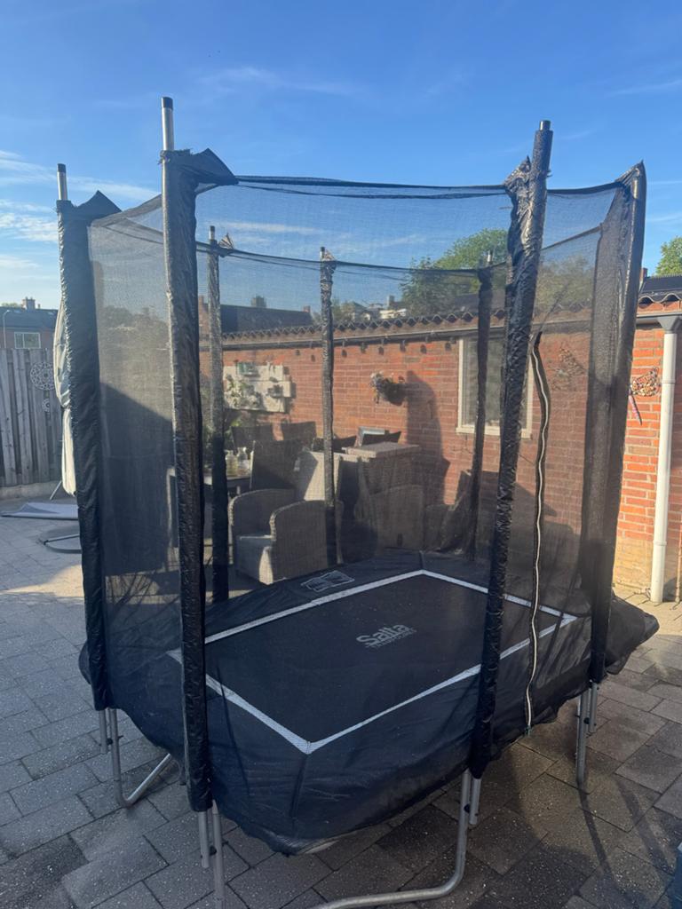 Salta trampoline met veiligheidsnet, Ophalen of Verzenden, Gebruikt