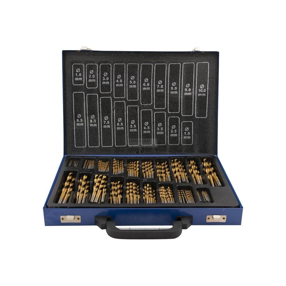 Nieuwe 170-delige HSS borenset / borenkoffer titanium coated, ., Nieuw, Ophalen of Verzenden, .