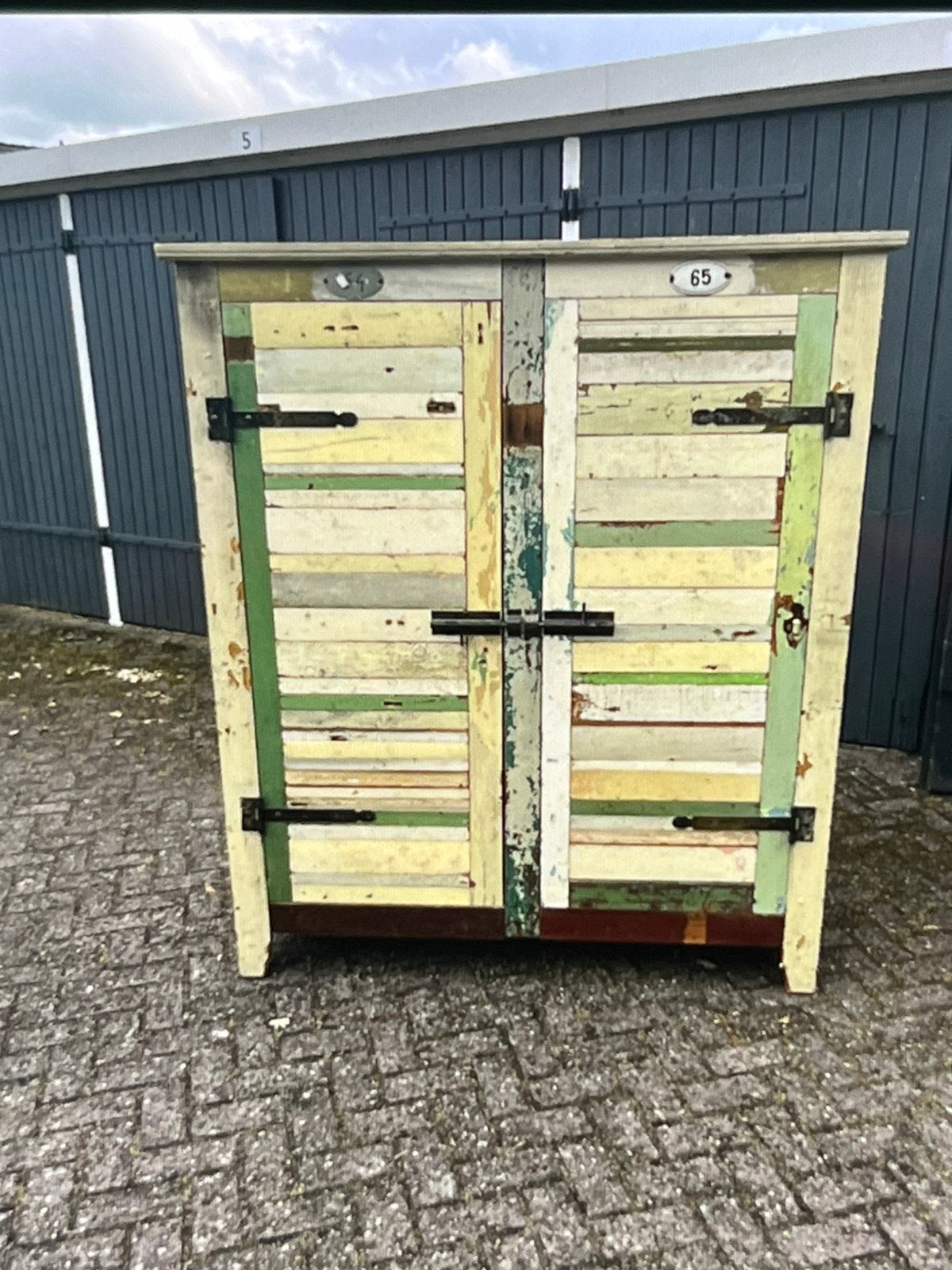 Sloophouten Kast, Huis en Inrichting, 100 tot 150 cm, Ophalen of Verzenden, Zo goed als nieuw, 150 tot 200 cm
