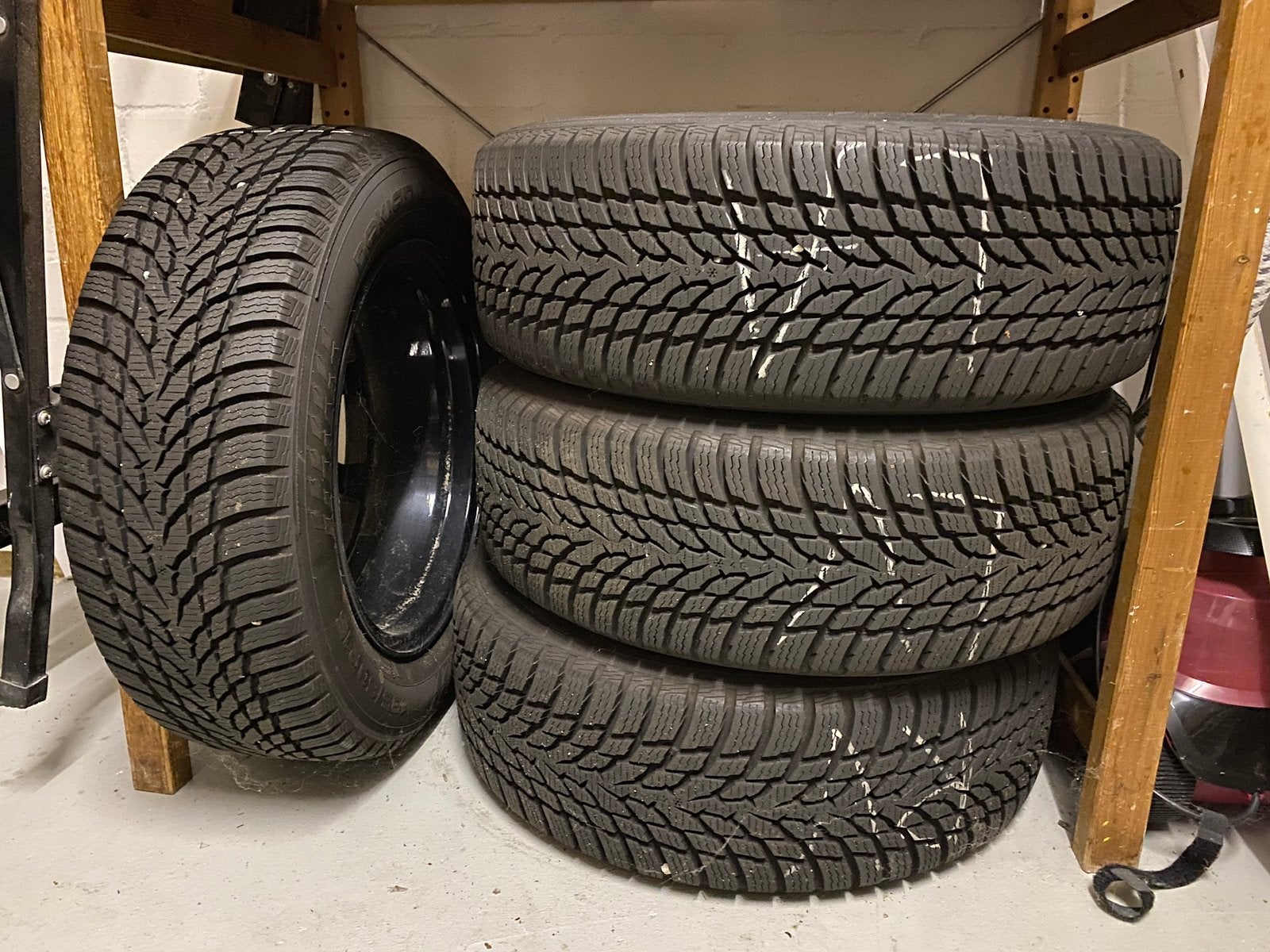 Winterbanden Ford, incl velgen: 195/60R15 88T, Ophalen, 16 inch, Banden en Velgen, Winterbanden