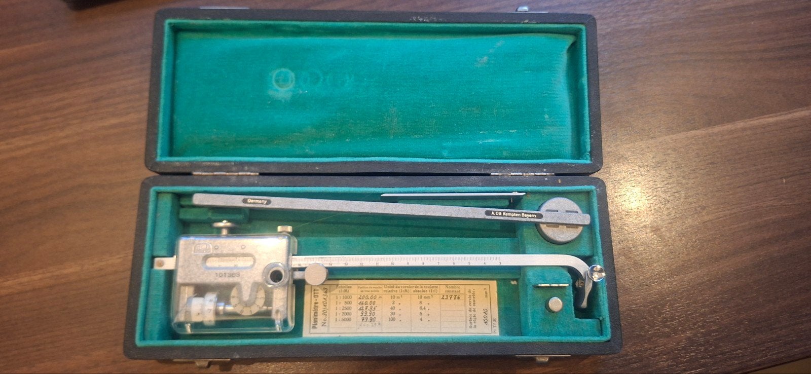 Vintage Planimeter OTT - Precisie Meetinstrument, Antiek en Kunst, Ophalen of Verzenden