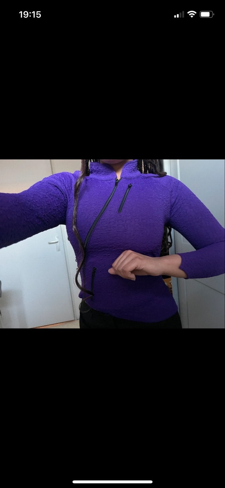 Leuk paars asymmetrisch vestje - Maat S, Kleding | Dames, Ophalen of Verzenden, Gedragen, Maat 36 (S), Paars