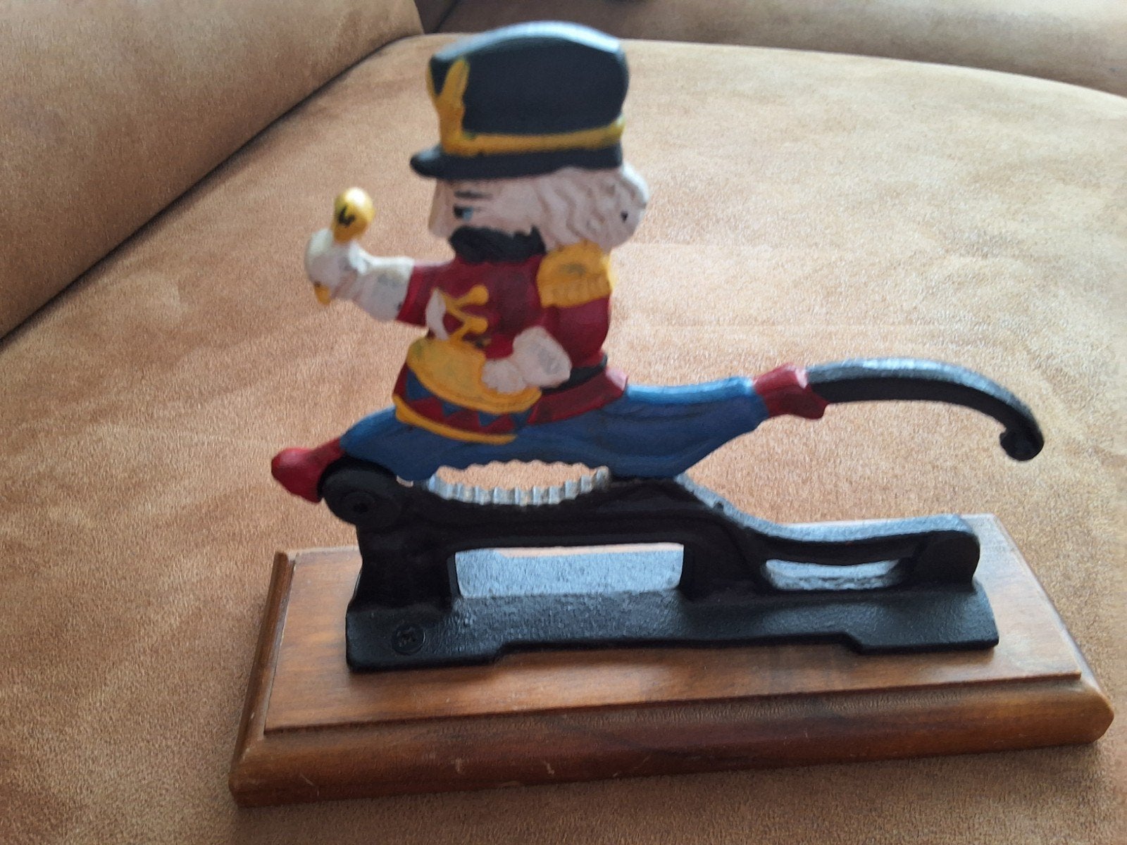 Vintage Notenkraker Drummer Boy Gietijzer Handgeschilderd, Ophalen of Verzenden