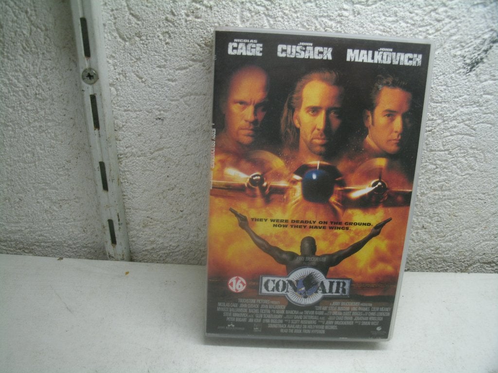 vhs 223b con air, Cd's en Dvd's, Vanaf 16 jaar, Ophalen of Verzenden, Gebruikt, Actie en Avontuur