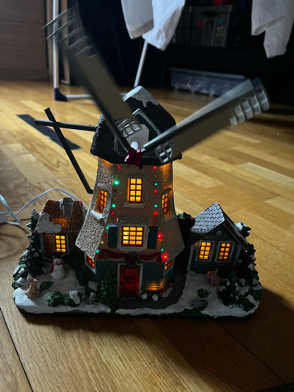 Lemax molen, Ophalen, Gebruikt