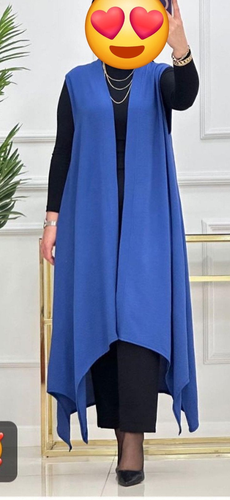 Blauwe vest zonder mouw, Kleding | Dames, Ophalen of Verzenden, Nieuw, Maat 46/48 (XL) of groter, Blauw
