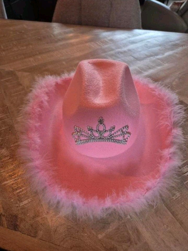 Nieuwe roze cowboy hoed, Hoed, Nieuw, Onbekend, One size fits all