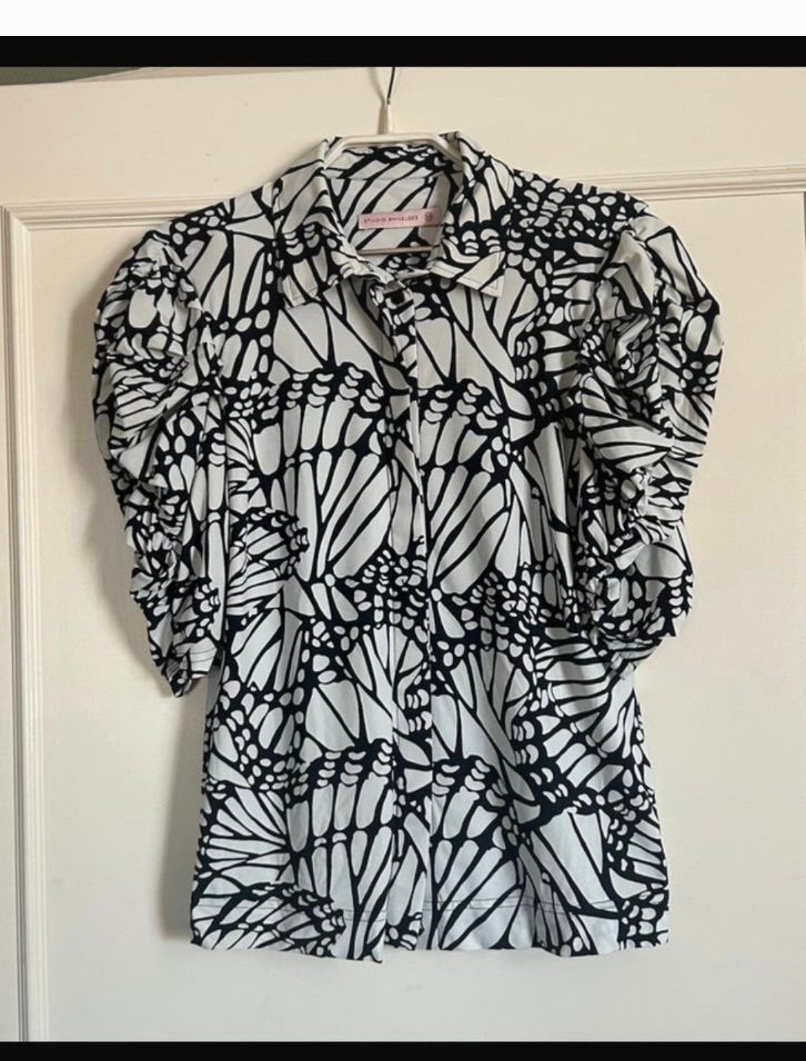 Zwart witte Studio Anneloes blouse in maat XS, Verzenden, Zo goed als nieuw, Maat 34 (XS) of kleiner, Wit