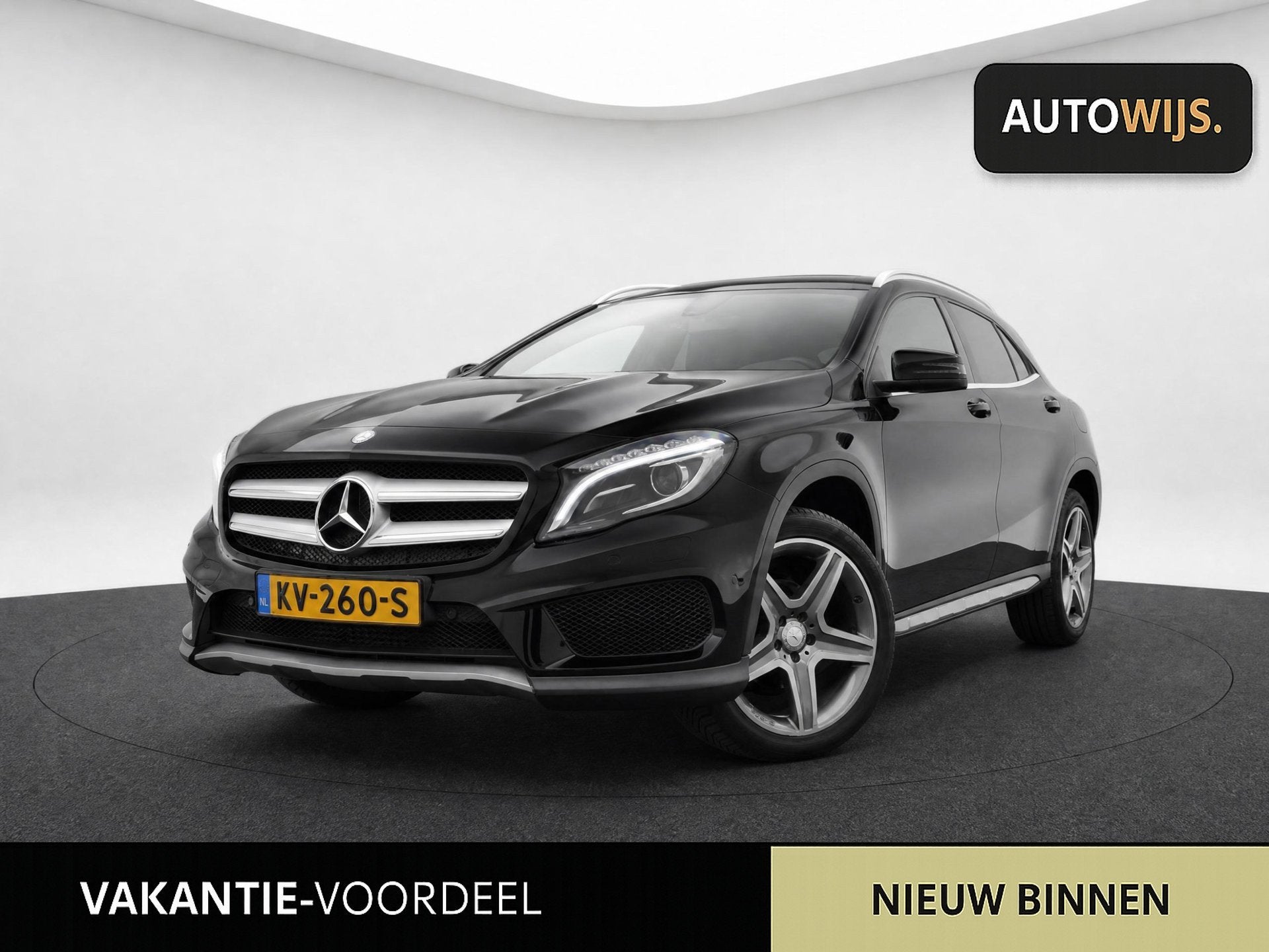 Mercedes-Benz GLA-klasse 200 Prestige|AMG|NAVI|CAMERA|Stoelv, Auto's, Gebruikt, 715 kg, Zwart, 1595 cc