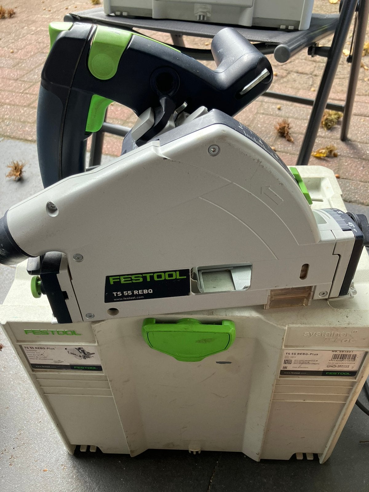 Festool TS REBQ Plus invalzaag incl. Systainer goede staat!, Invalzaag, Ophalen of Verzenden, Zo goed als nieuw, 30 tot 70 mm