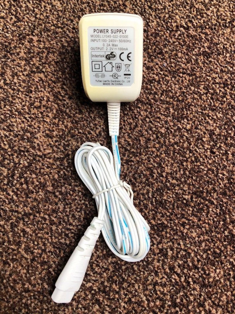 Intertek adapter 2,2V DC 0,1A 0,22W , Ophalen of Verzenden, Gebruikt