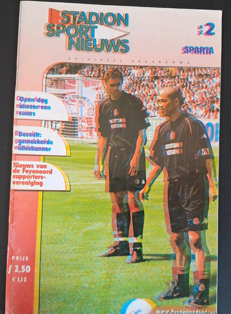 Feyenoord - Sparta 2001/2002, Ophalen of Verzenden, Zo goed als nieuw, Feyenoord, Boek of Tijdschrift