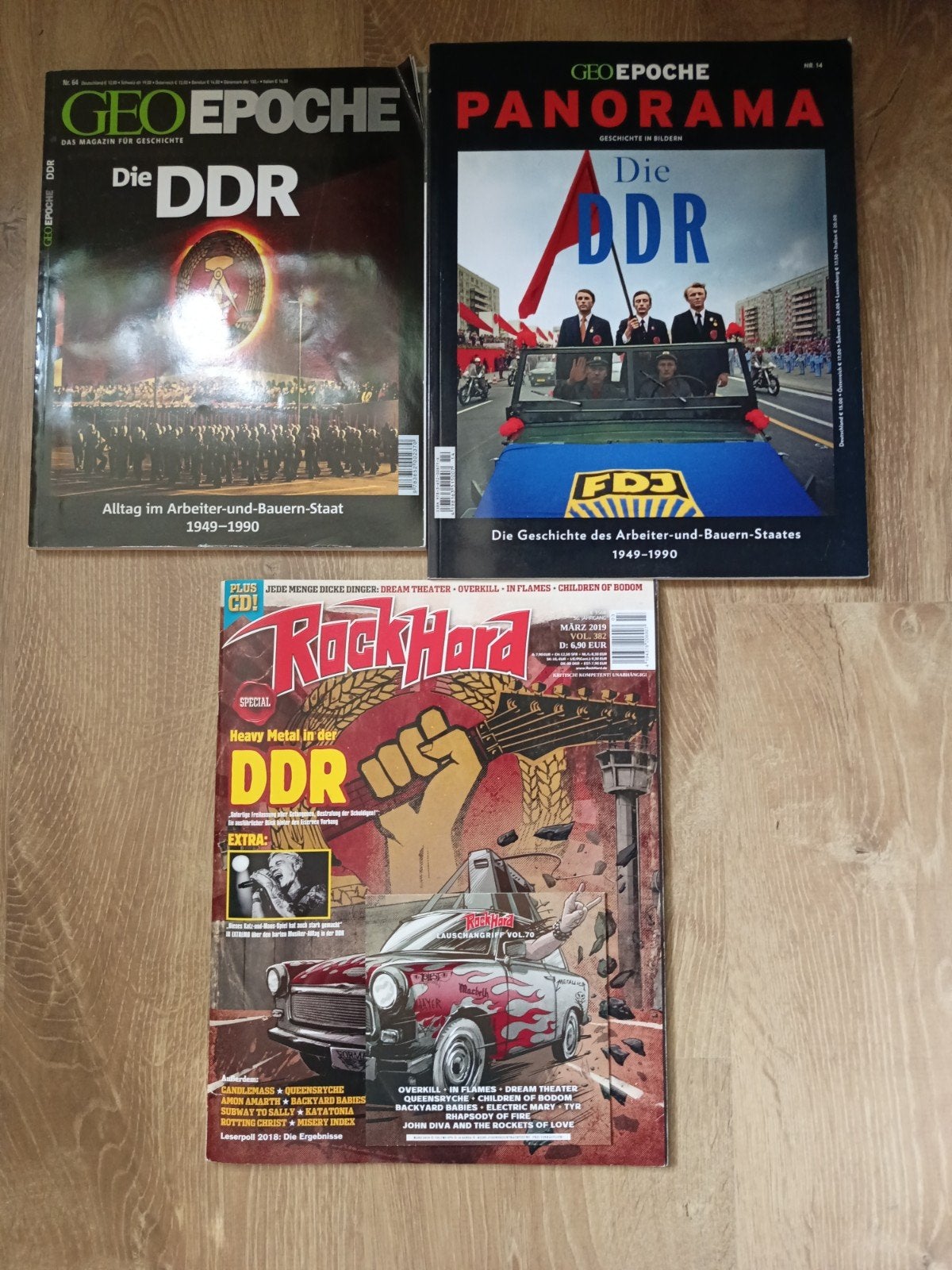 GEO Epoche Panorama & Rock Hard DDR Magazines, Ophalen of Verzenden, Gelezen, Overige typen