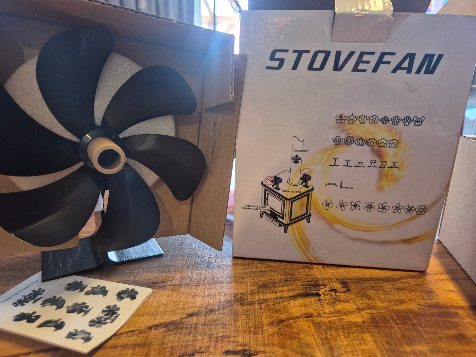Openhaardventilator Warmteaangedreven Kachelventilatie, Ophalen of Verzenden, Nieuw