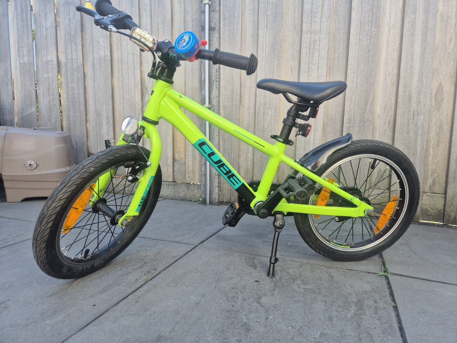 Groene Cube jongensfiets 16 inch, Ophalen, Terugtraprem, 16 tot 20 inch, Aluminium