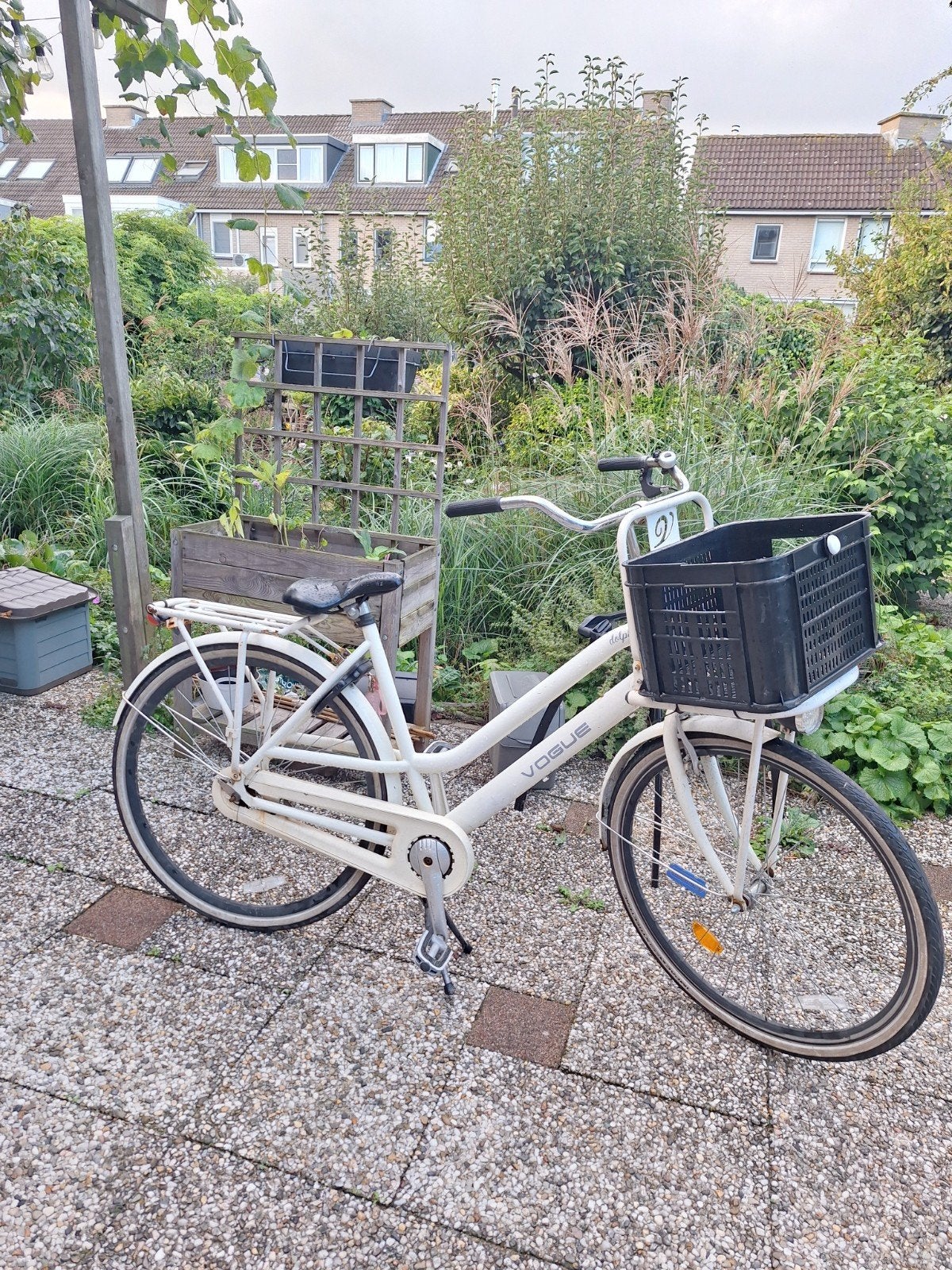 Vogue Dolphin Damesfiets met Mand - Wit, Ophalen, Gebruikt, Overige merken