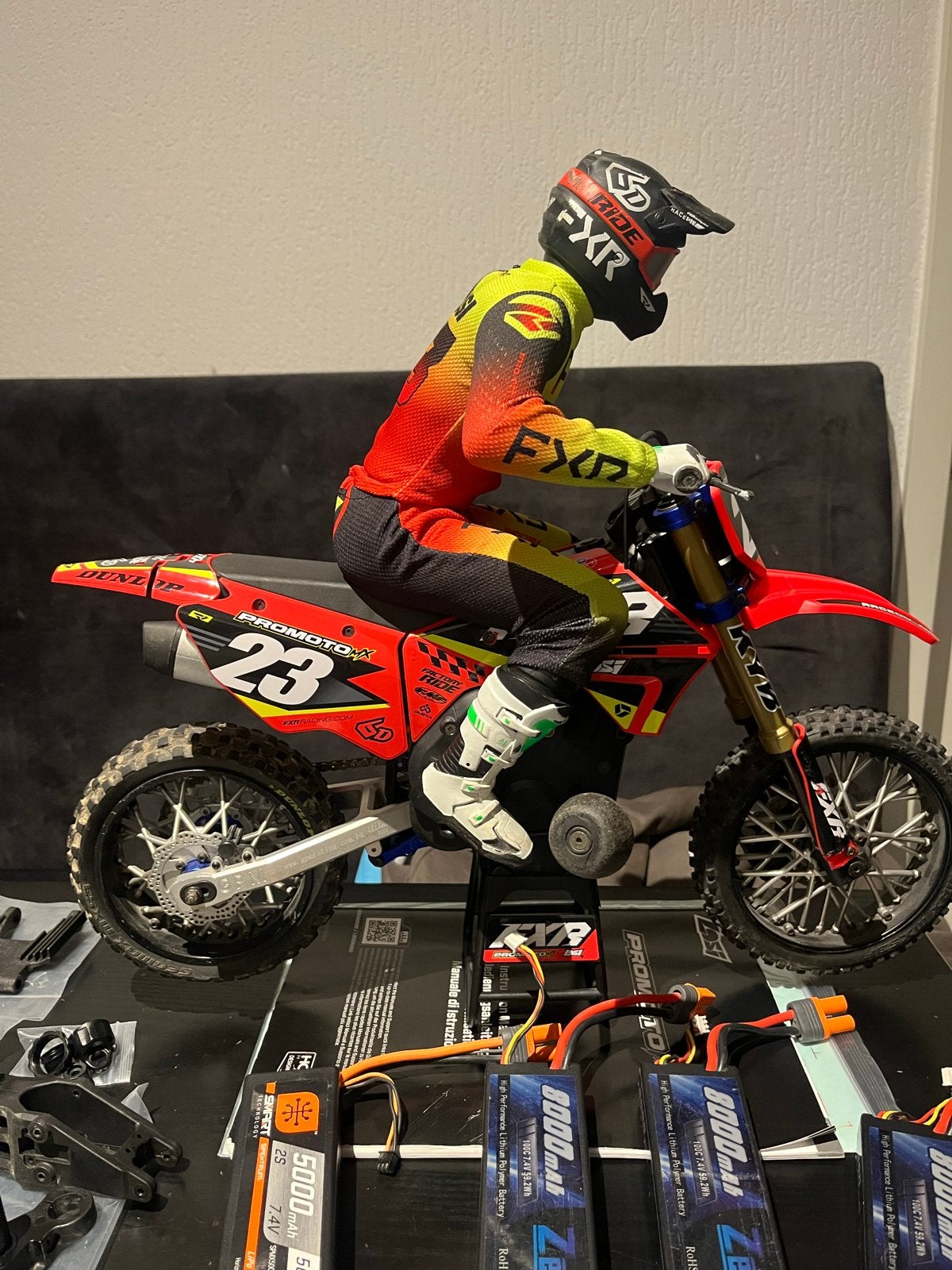 Losi ProMoto MX RC Motor met veel extra's en upgrades, Overige merken, Gebruikt, Ophalen of Verzenden, Groter dan 1:32