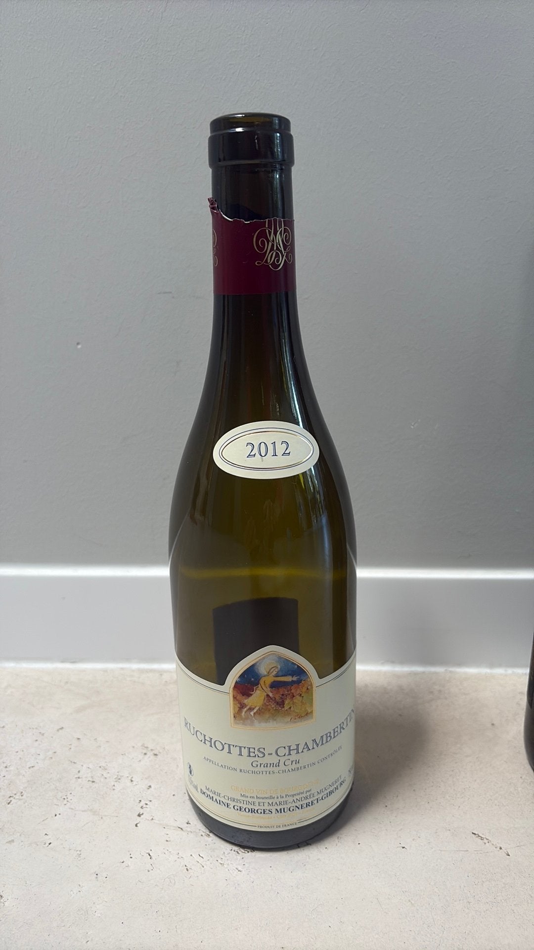 Ruchottes -Chambertin 2012 ( lege fles) Paul Hobbs 2021, Ophalen of Verzenden, Gebruikt, Frankrijk, Overige typen