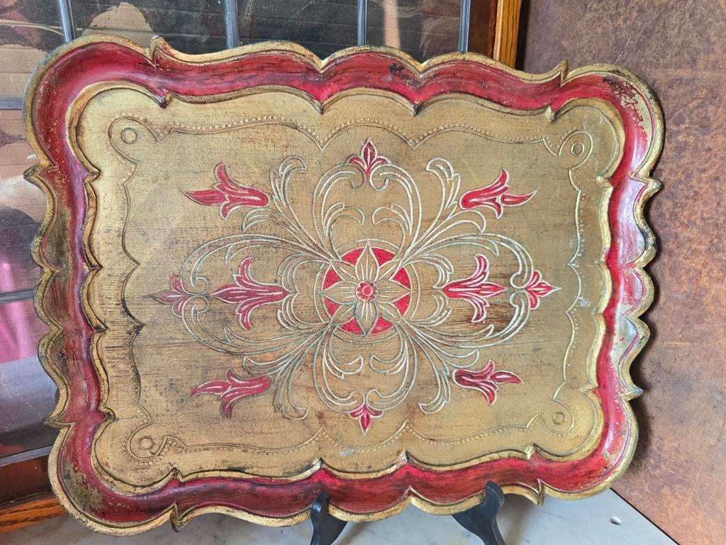 Antiek florentijns dienblad, Antiek en Kunst, Ophalen of Verzenden
