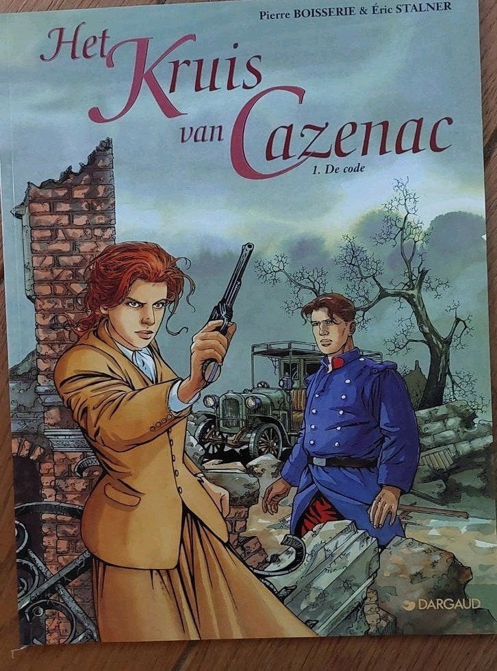 Het Kruis van Cazenac Deel 1: De Code - Stripboek, Eén stripboek, Ophalen of Verzenden, Gelezen, Pierre Boisserie & Éric Stalner