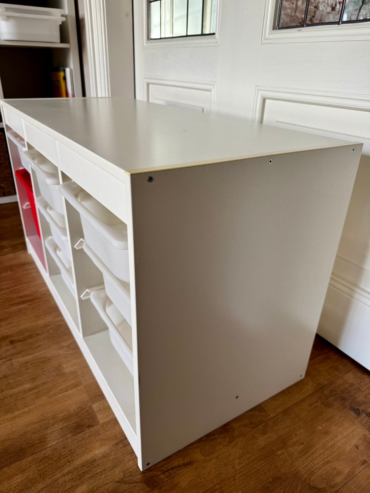 Ikea Trofast kast speeltafel met opbergbakken, Gebruikt, 75 tot 100 cm, Minder dan 50 cm, Ophalen