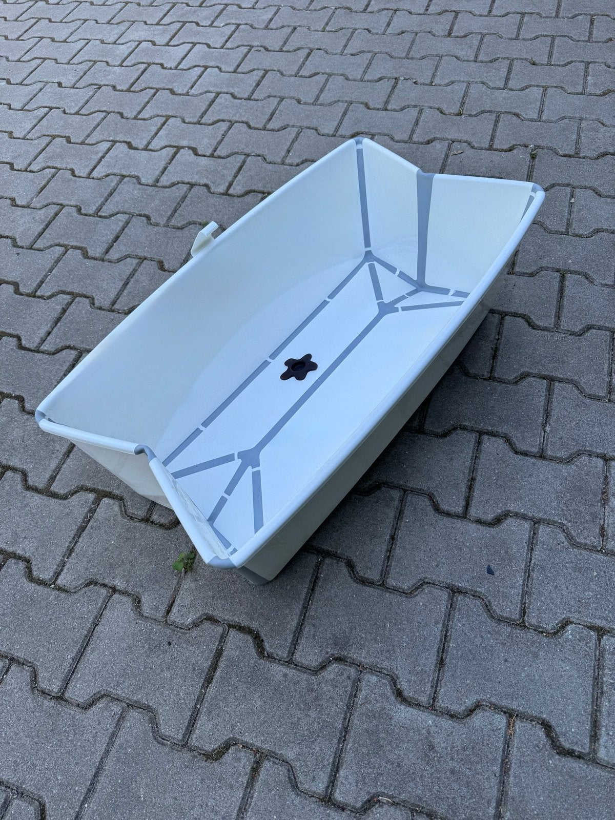 Stokke Flexi Bath XL opvouwbaar wit/grijs, Ophalen of Verzenden, Zo goed als nieuw, Badje, Overige merken