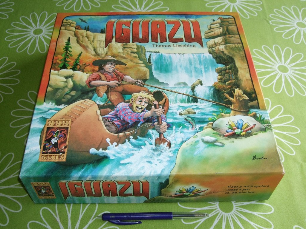 Iguazu - spannend avonturenspel met diamantenjagers, Hobby en Vrije tijd, Drie of vier spelers, Ophalen of Verzenden, Zo goed als nieuw