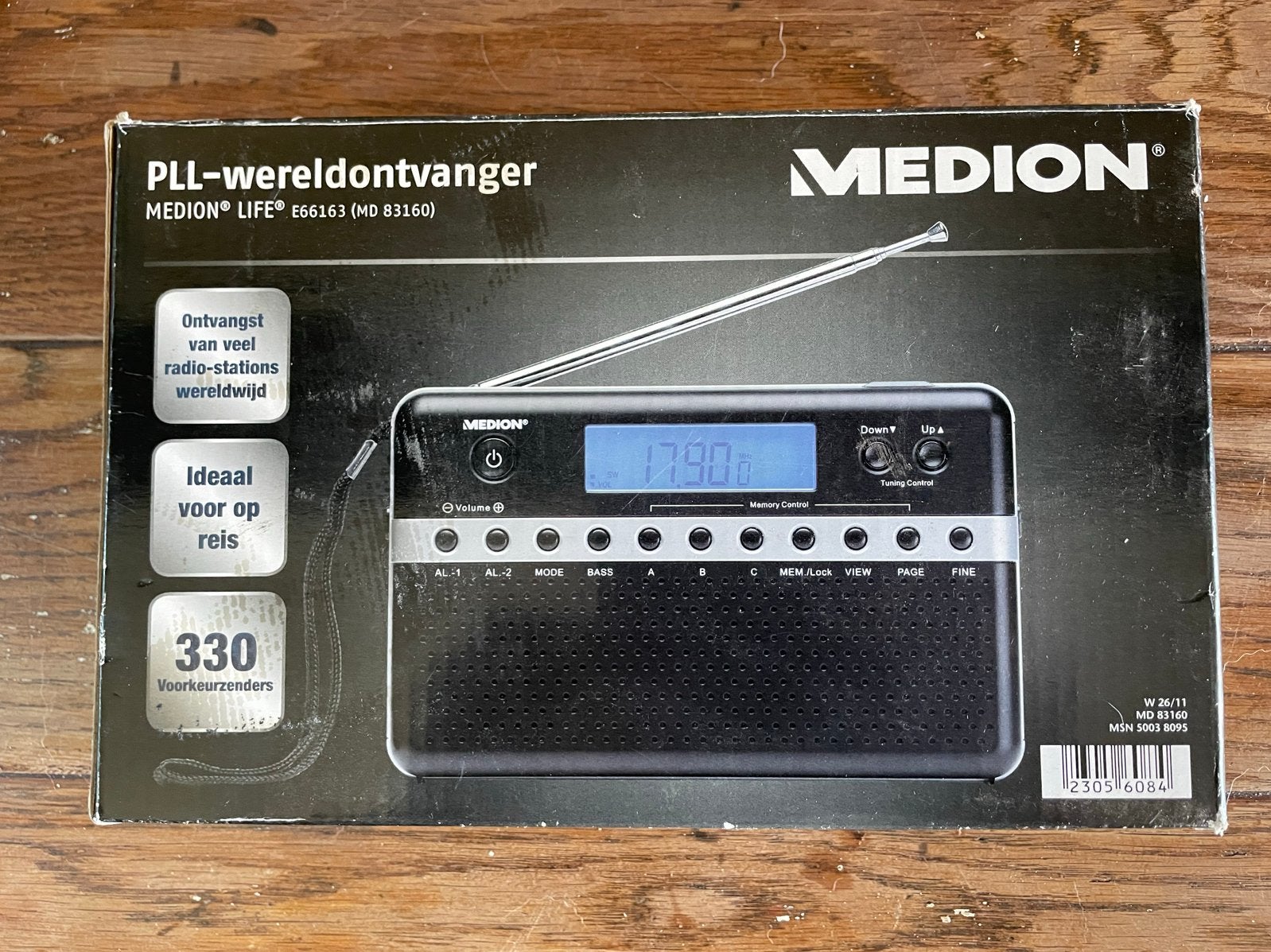 Medion PLL-wereldontvanger MD 83160 - Ideaal voor op reis, Ophalen of Verzenden, Zo goed als nieuw, Wereldontvanger