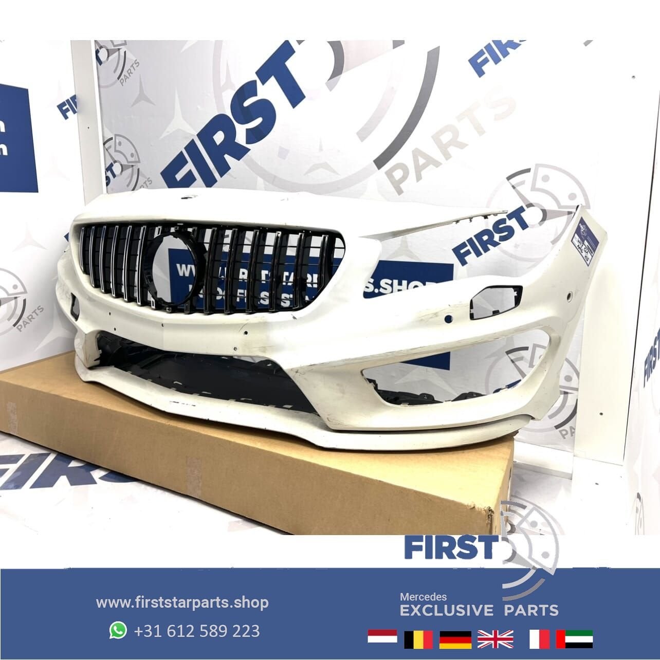 W117 C117 CLA AMG VOORBUMPER zwart/wit/grijs/zilver/rood/etc, -, Voor, Ophalen of Verzenden, Bumper