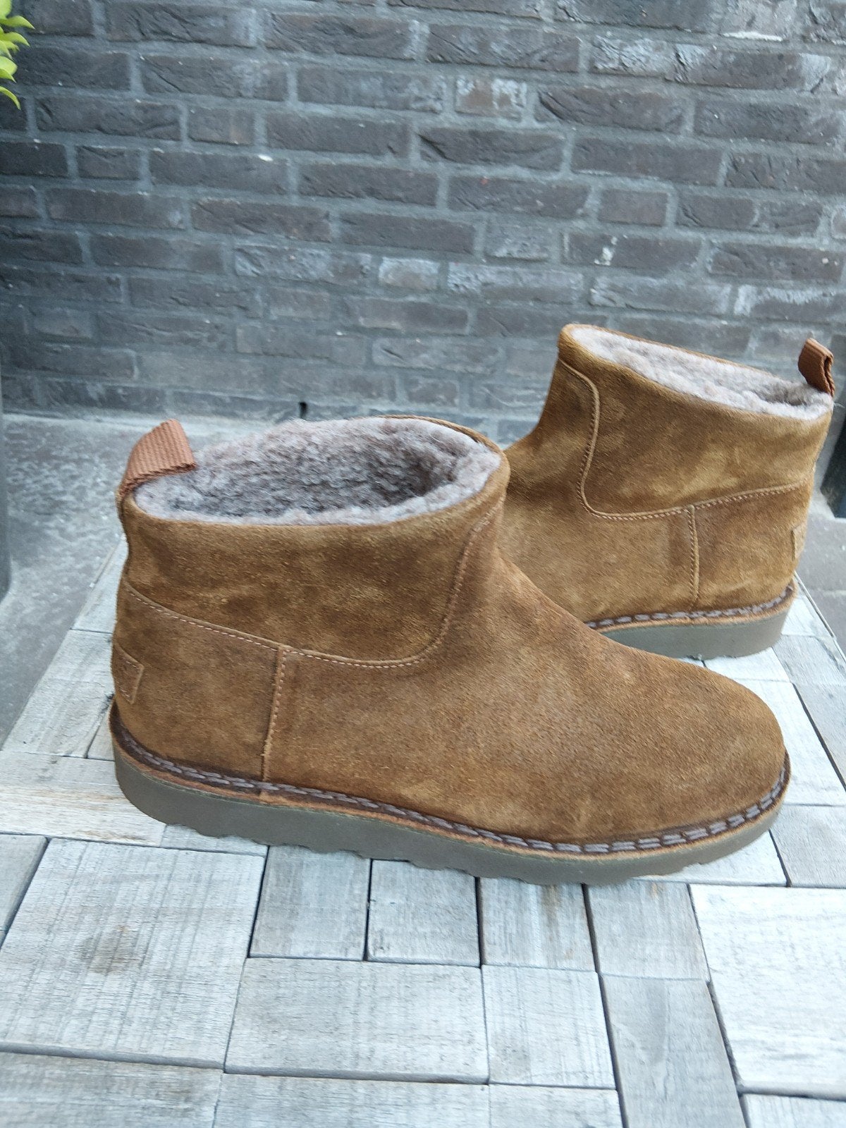 NIEUW ! Shabbies gevoerd, links maat 41, rechts maat 40, Kleding | Dames, Shabbies, Bruin, Lage of Enkellaarzen, Nieuw