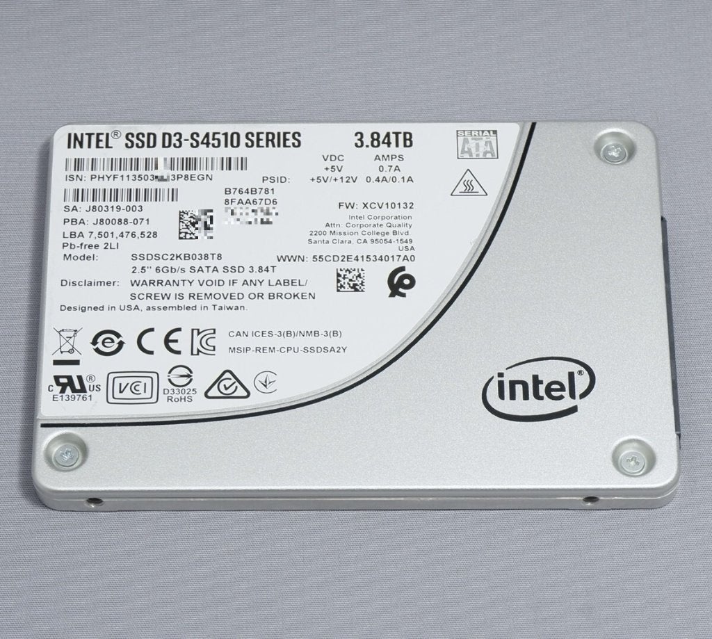 Intel SSD D3-S4510 Series 3.84TB SATA SSD, Computers en Software, Ophalen, Intern, Gebruikt, 3.84tb