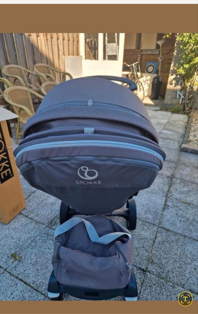 Stokke kinderwagen - Compleet!, Ophalen of Verzenden, Zo goed als nieuw, Verstelbare duwstang, Kinderwagen