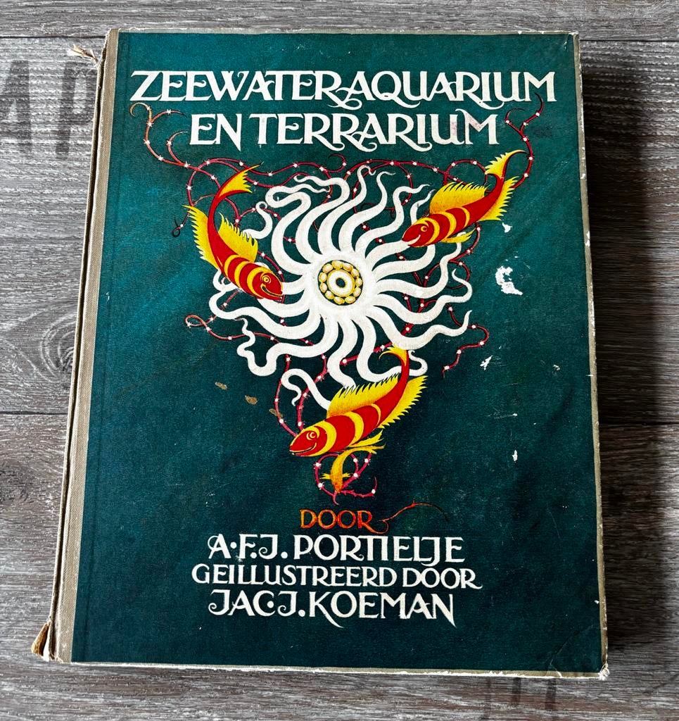 Zeewateraquarium en Terrarium - A.F.J. Portielje (vintage), Ophalen of Verzenden, Gelezen, Natuur algemeen