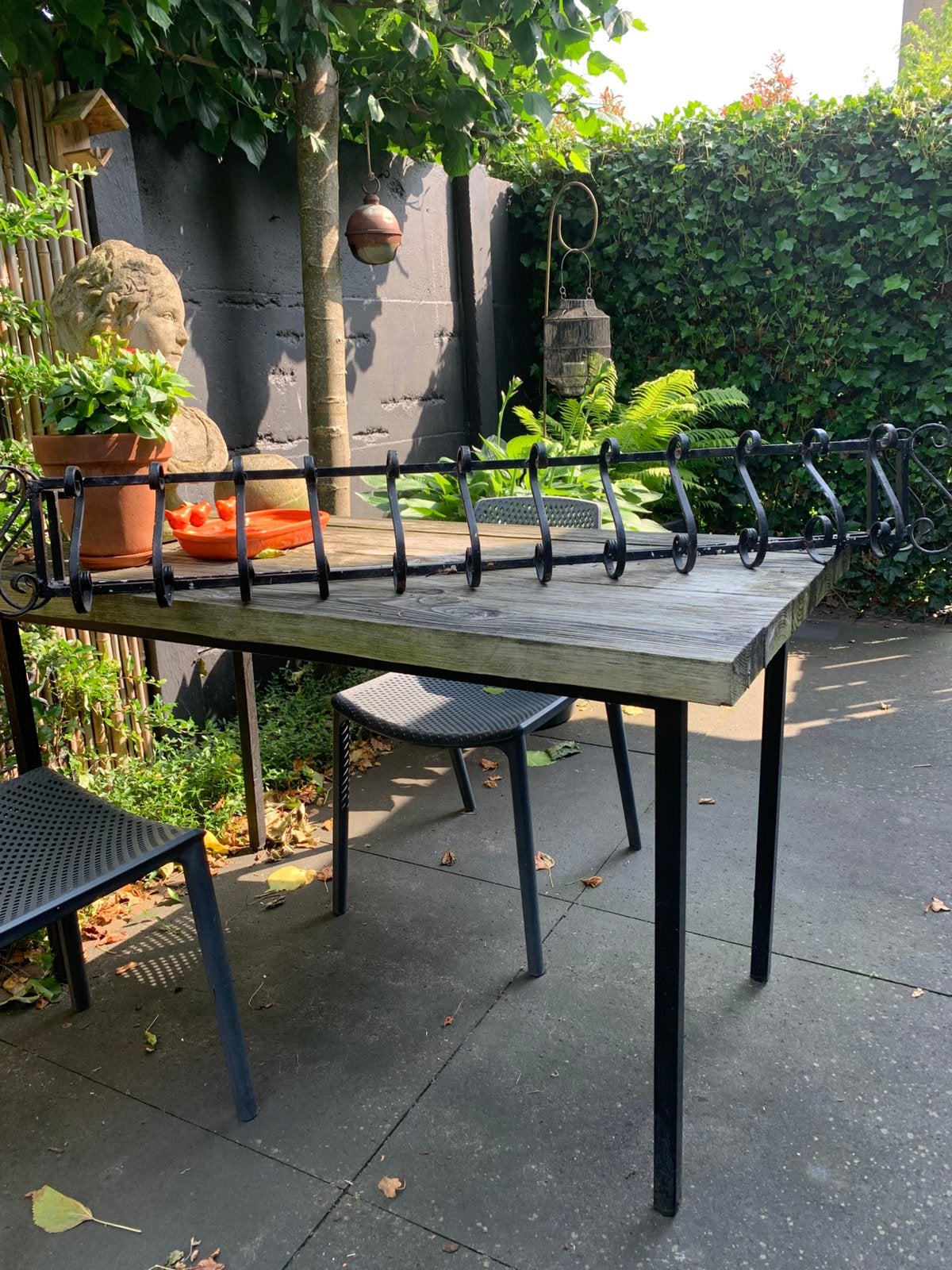 Bloembak smeedijzer, Ophalen, Gebruikt, Minder dan 30 cm, 100 cm of meer