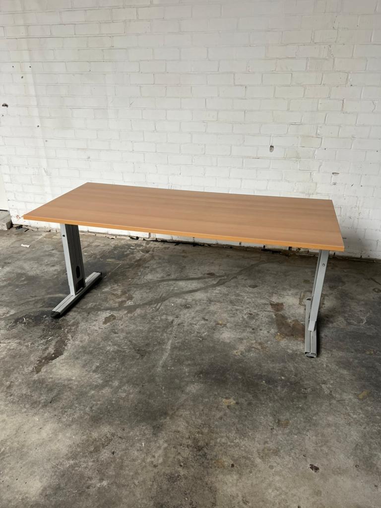 Groot kantoorbureau 180x80 cm verstelbaar bureau, Ophalen of Verzenden, Zo goed als nieuw