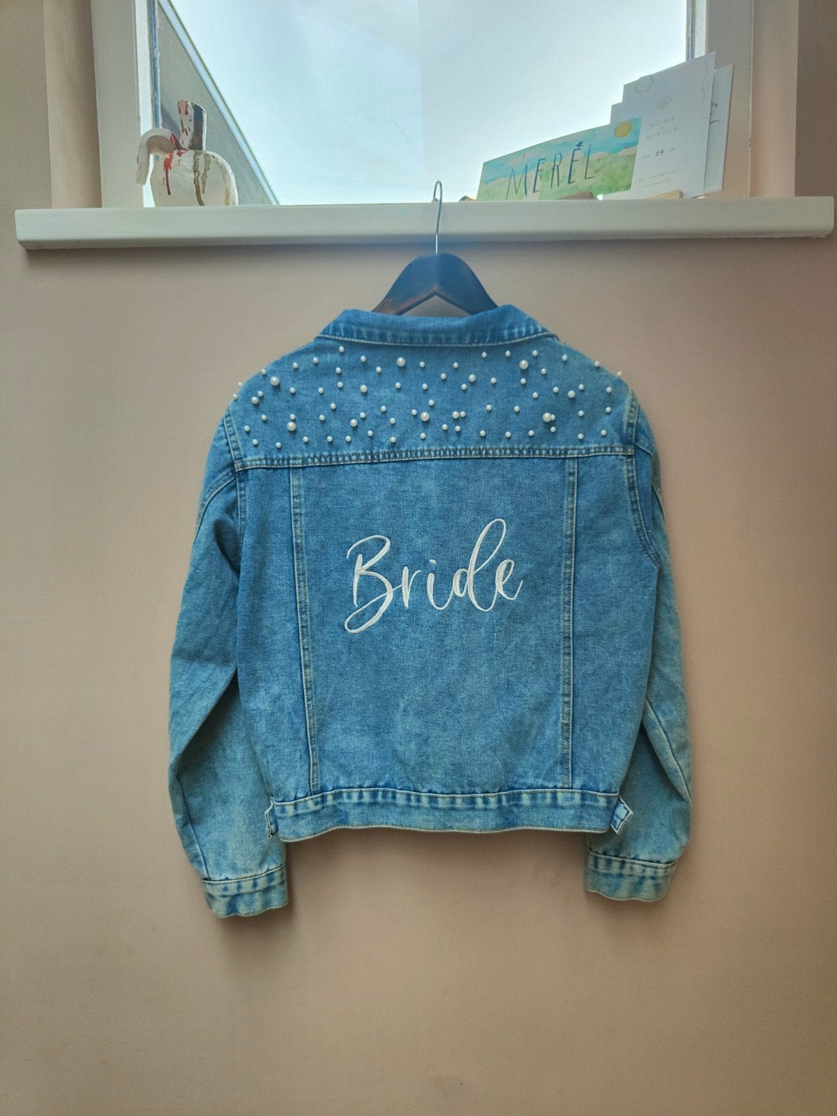 Bride spijkerjasje (maat L), Kleding | Dames, Ophalen of Verzenden, Nieuw, Blauw, Accessoires