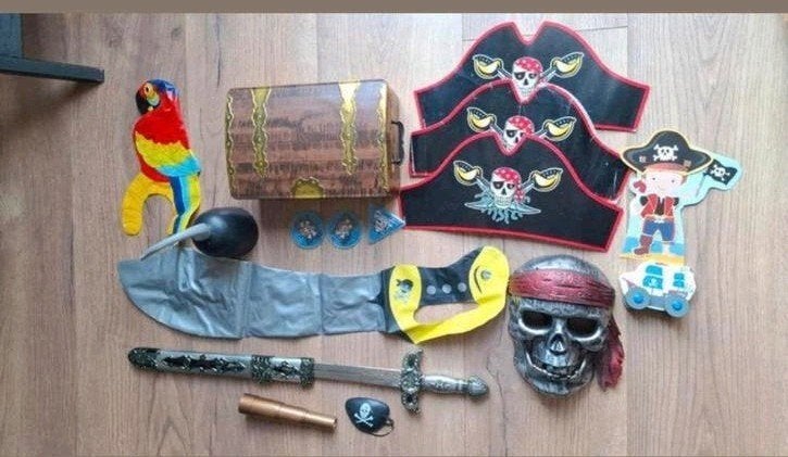 Piraten verkleedset met accessoires, Ophalen of Verzenden, Gebruikt, Jongen of Meisje