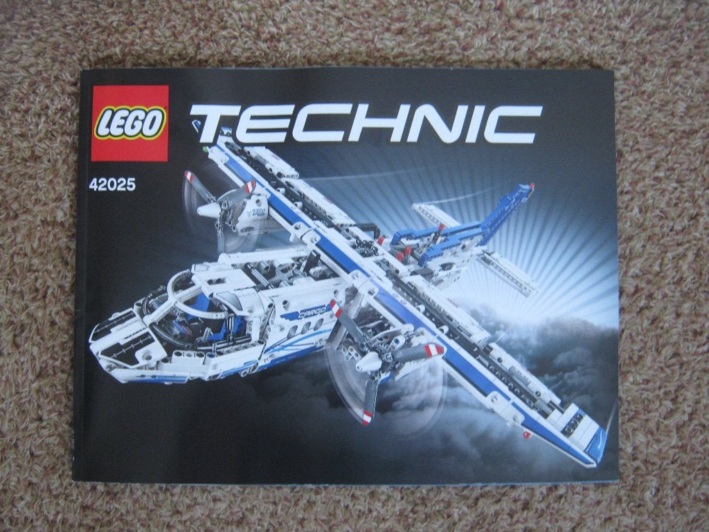 technic Lego vliegtuig 42025 vrachtvliegtuig, Lego, Ophalen of Verzenden, Zo goed als nieuw, Technic