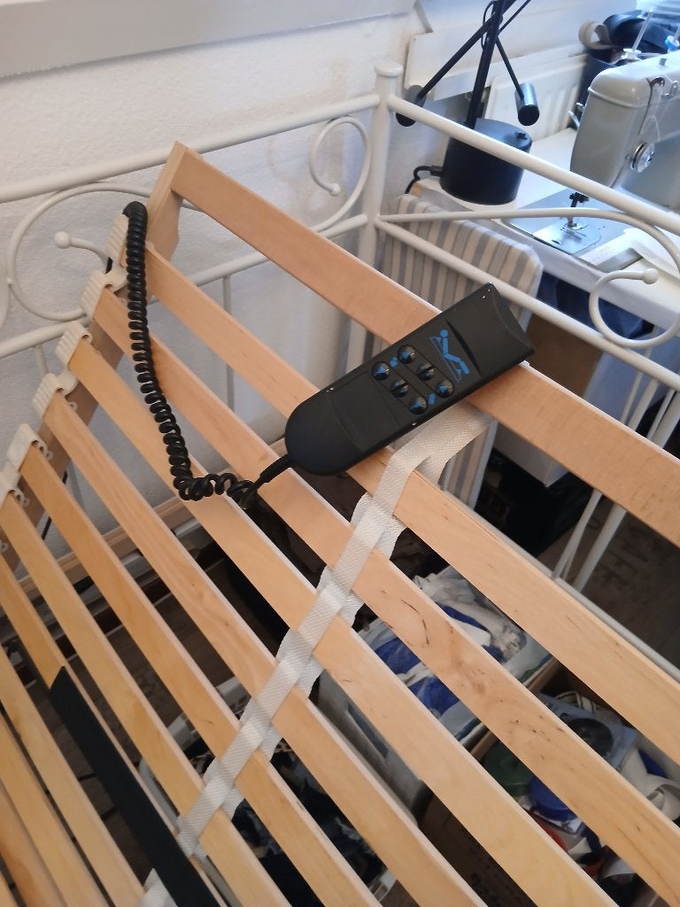 verstelbare lattenbodem met motor en gratis matras erbij, Huis en Inrichting, Slaapkamer | Bedden, Verstelbaar, 90 cm, Ophalen of Verzenden