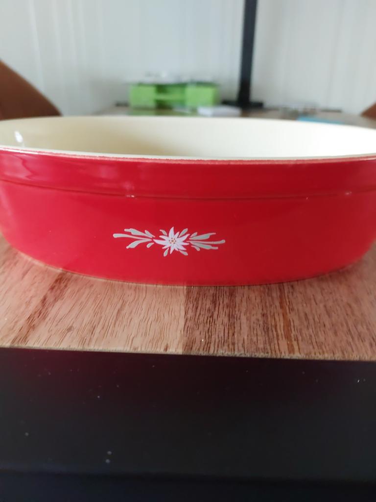 Ovenschaal 'La Tartiflette' - Made in France, Ophalen of Verzenden, Steen/keramiek, Rood, Overige merken