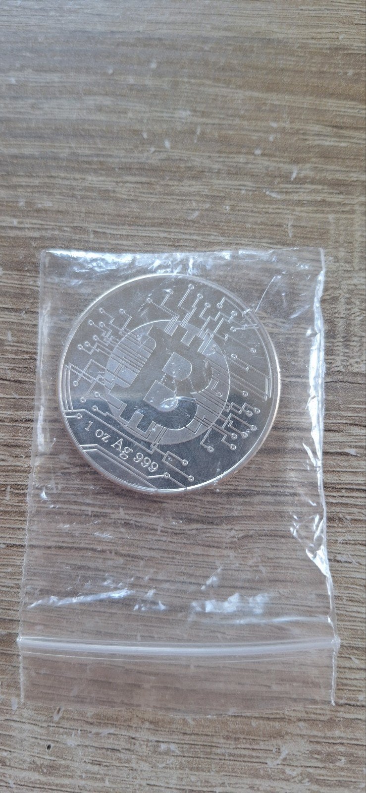 Chad Bitcoin 1 oz 2022, Ophalen, Zilver