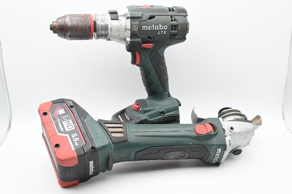 Metabo LTX SB 18 LTX Schroeftol & Haakseslijper Set, Gebruikt, Info@metabo.de, Metabo GmbH, Metabo-Allee 1, 72622 Nürtingen, Duitsland