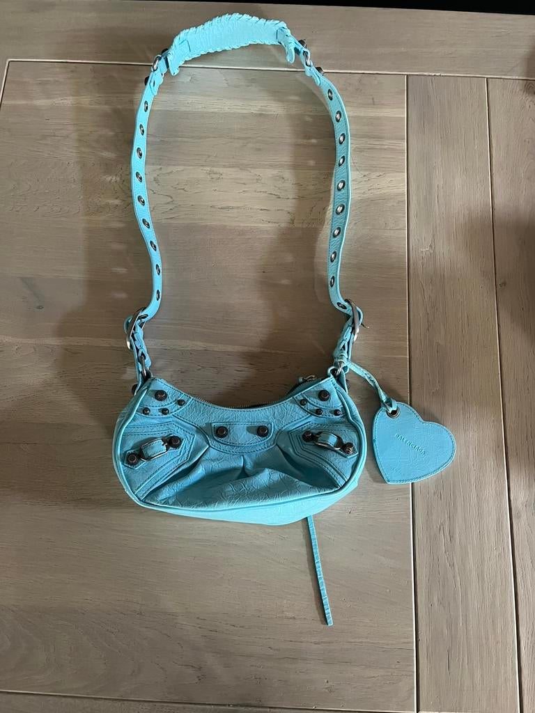 Balenciaga le cagole schoudertas, Ophalen, Zo goed als nieuw, Blauw, Schoudertasje